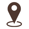 location brown icon